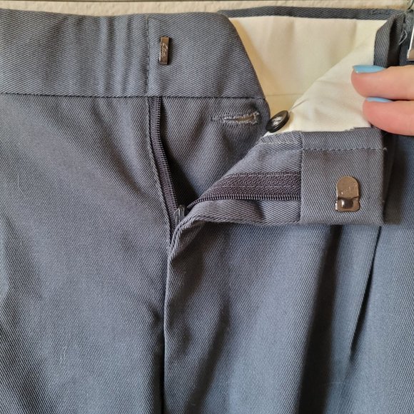 Vintage 80s/90s Men's Pleated Flap Pocket Khakis 36x29 - Made in USA - Picture 3 of 8